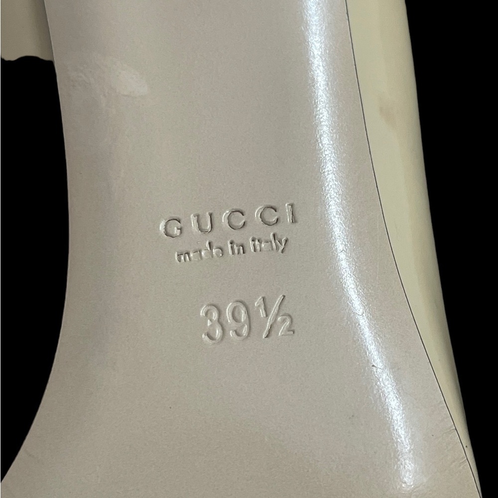 Gucci Bamboo Accent Patent Leather Pumps size  39.5 (9.5) - Picture 8 of 14